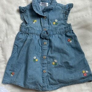 Mayoral Floral Denim Dress